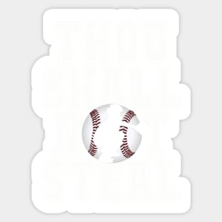 Baseball Products: Thou Shall Not Steal - Catcher Sticker